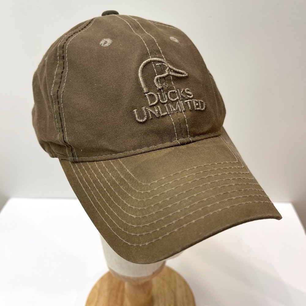 Ducks Unlimited Hat Cap‎ Strap Back Bass Pro Shop Brown  Adjustable